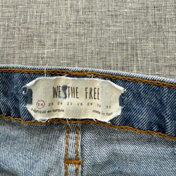 We The Free Blue Distressed Women Jeans - Picture 8 of 9